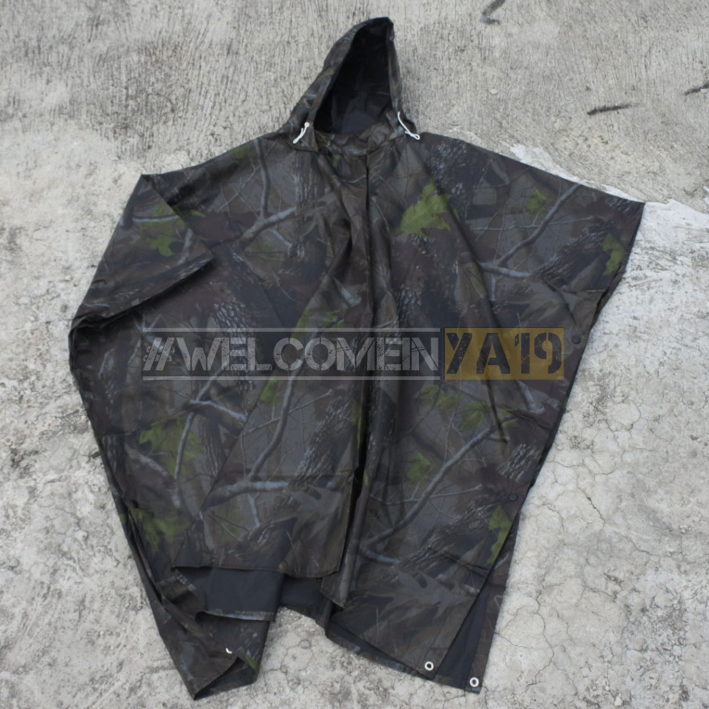 Jas Hujan Ponco Loreng Camo Perbakin