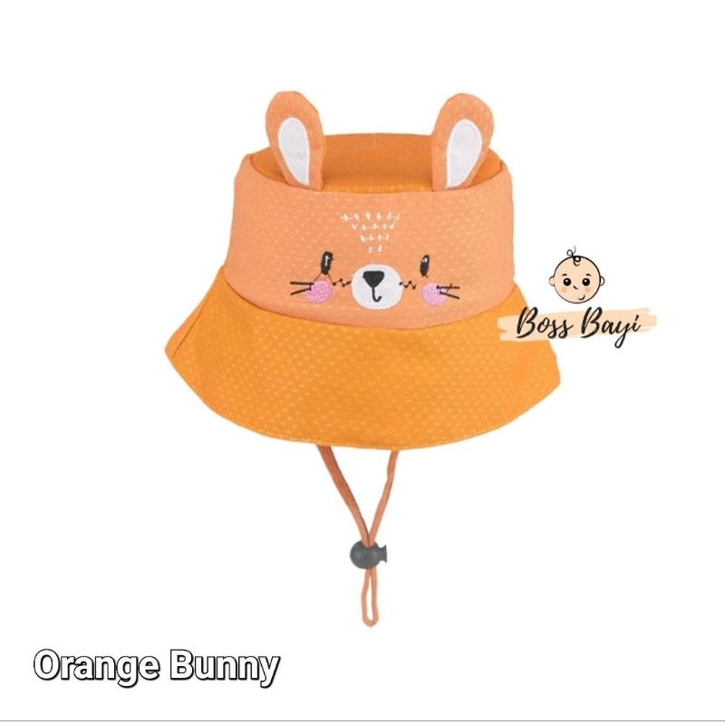 CLENCY Topi Bayi Anak / Bucket Hat Animal Bordir