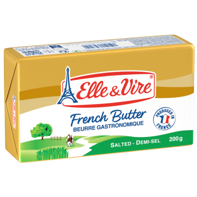 

Elle & Vire Salted Gourmet French Butter 200gr – Mentega Asin