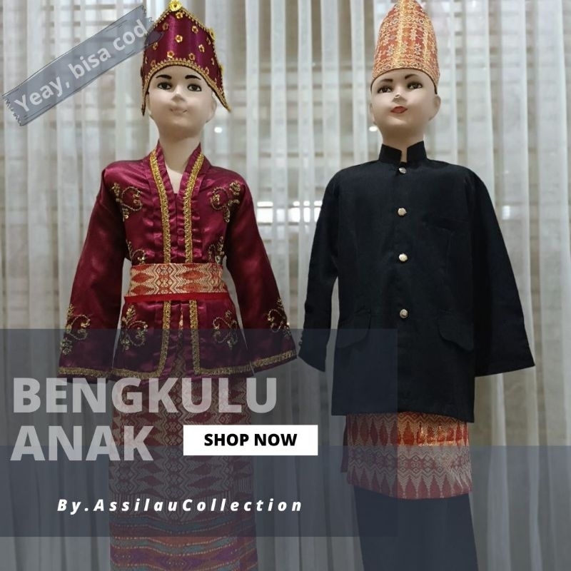 Baju Adat Anak Bengkulu Satuan (Laki/Cewek)