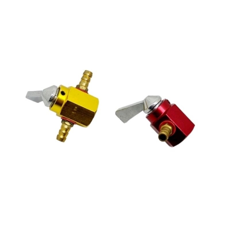 Kran Bensin Motor CNC Keran BENSIN MOTOR CNC UNIVERSAL warna Gold Red