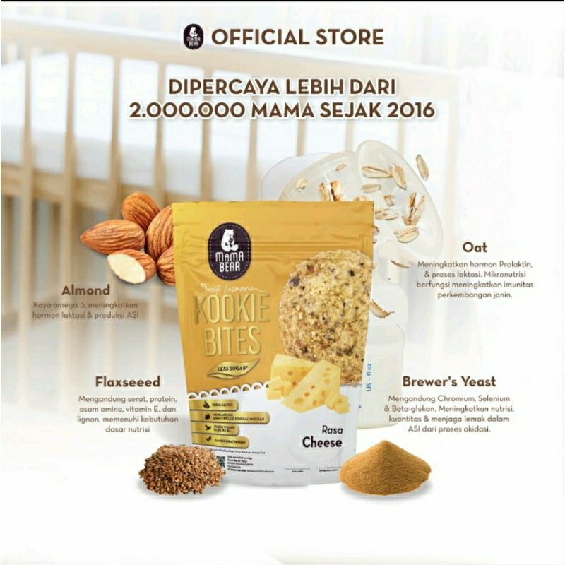 Mama Bear Kookie Bites x Yovita Lesmana / Booster Pelancar Asi / Cemilan Asi