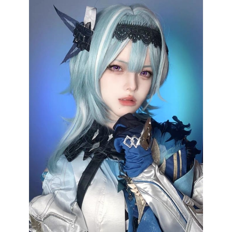 [MikanHiro Store] Wig Don't Sleep Eula Genshin Impact Cosplay