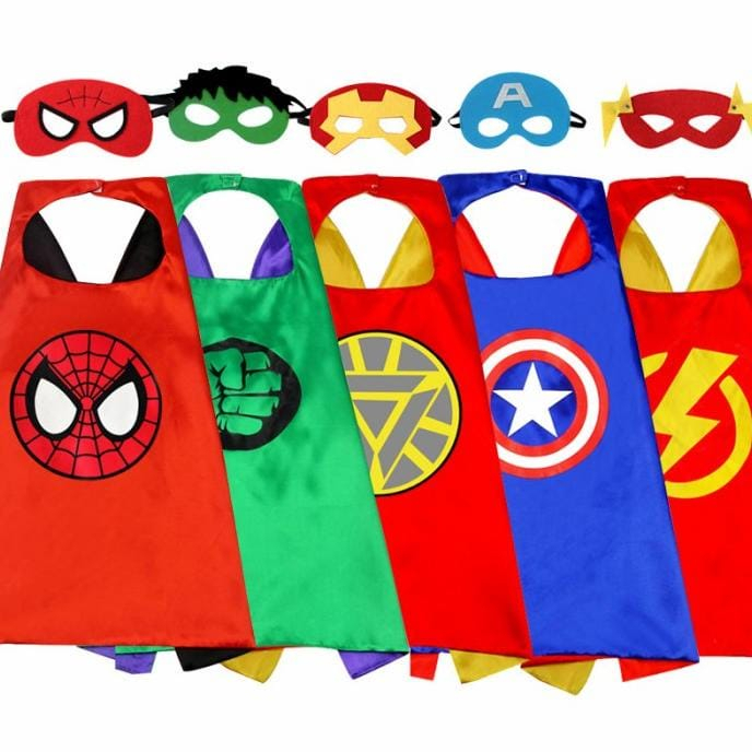 Jubah Superhero Spidermen Kapten Amerika Ironmen Huluk