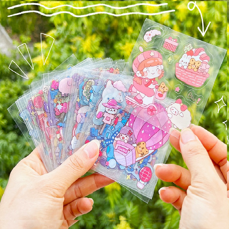 

stiker isi 50 lembar bahan pvc stiker PVC isi 50 lembar design menarik