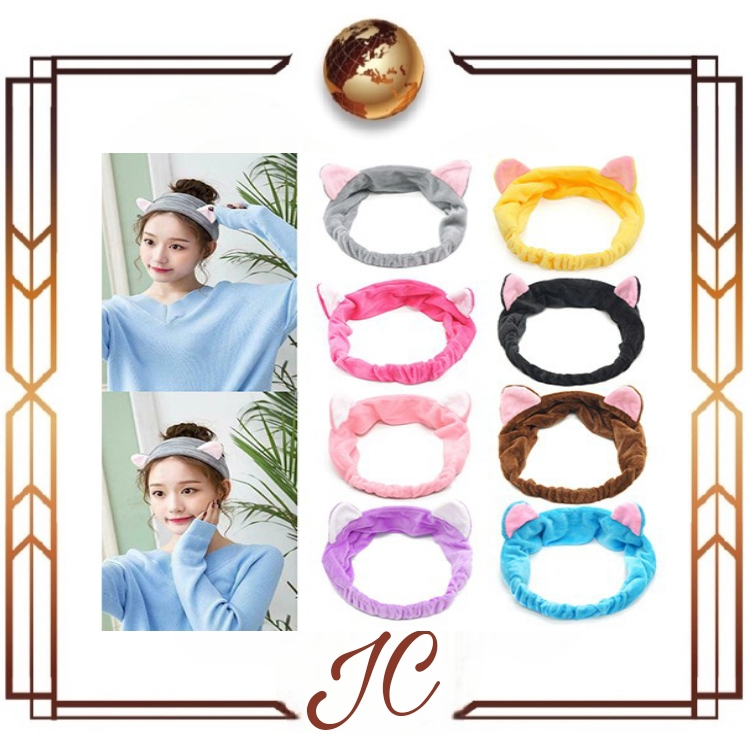 (JC) bando telinga kucing//  bandana kucing// headband kuping