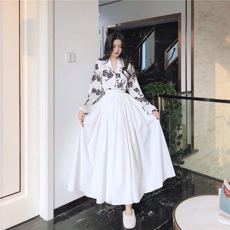 Song Skirt import rok wanita putih  lapis furing rok payung