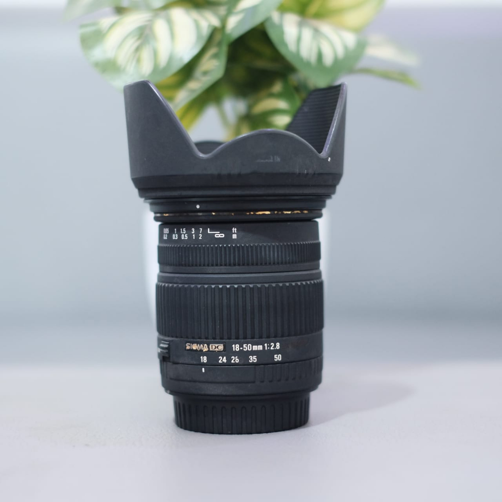 lensa zoom sigma 18-50mm f2.8-f4 for canon atau nikon second termurah