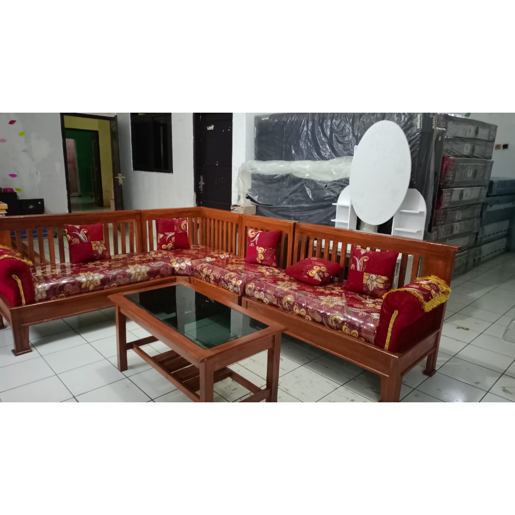 Kursi Tamu Kursi Kayu Jok Minimalis
