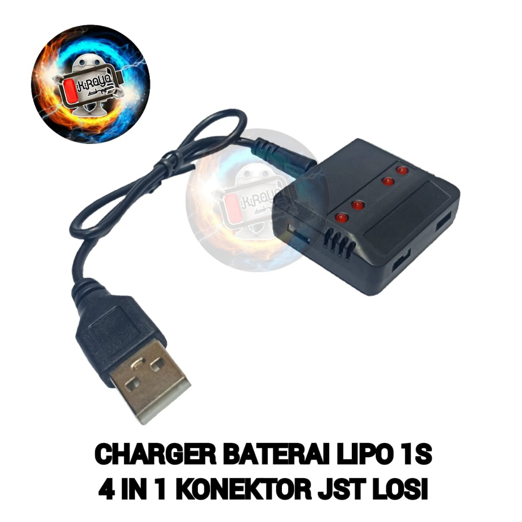 Casan / Adaptor Charger/ Alat Cas Mainan Anak RC KONEKTOR JST LOSI