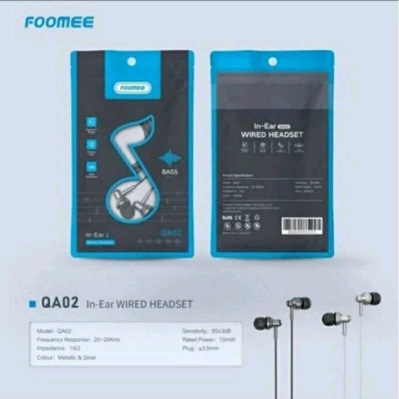 HEADSET HF FOOMEE BASS QA02