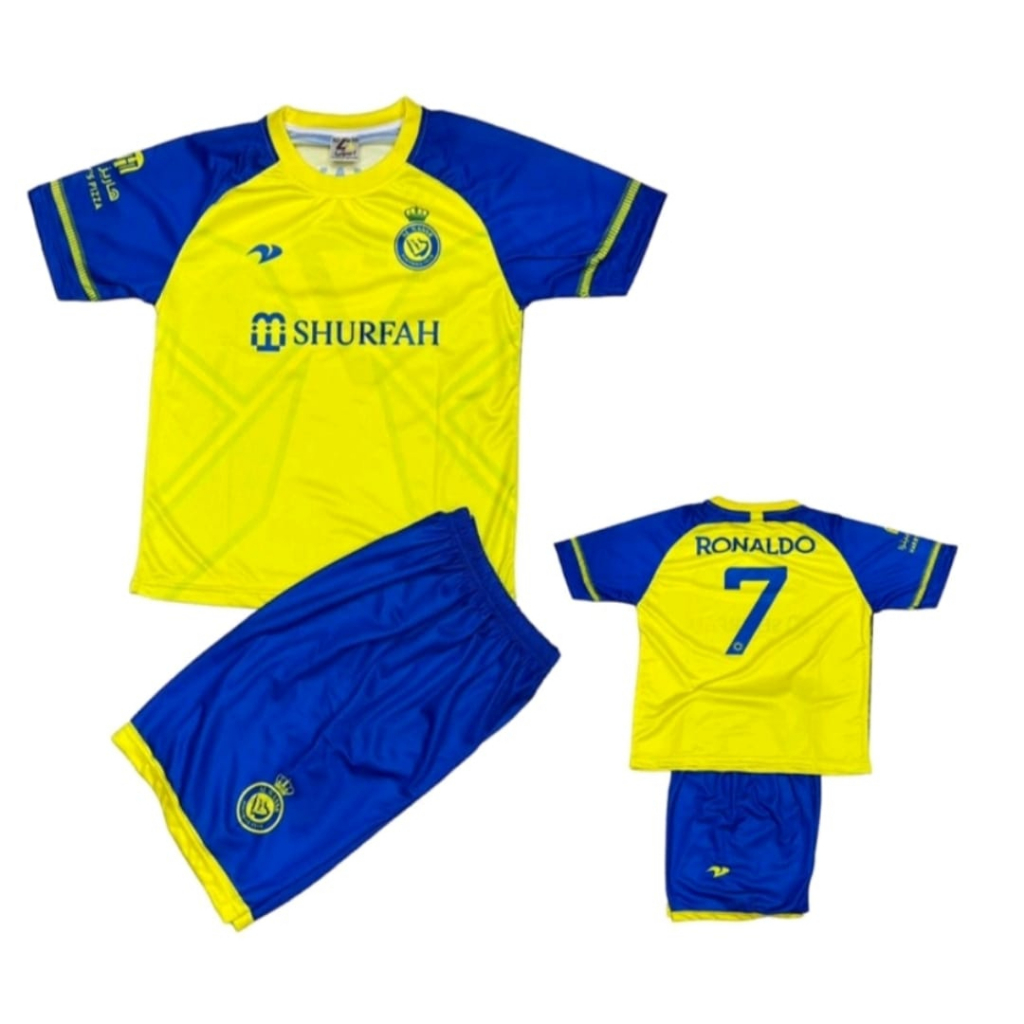 Setelan Baju Bola Anak Club Al-Nassr