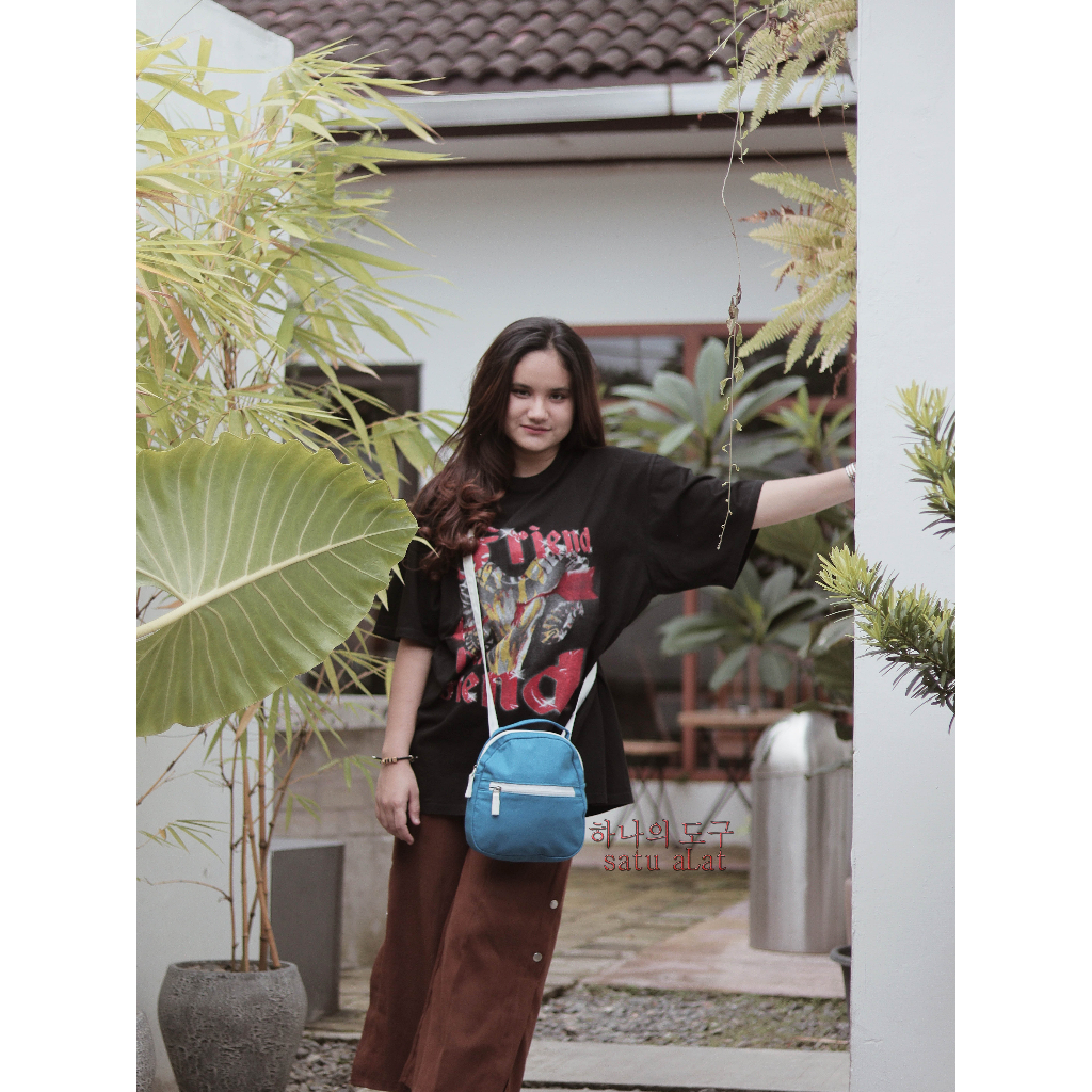 SATU ALAT Tas Ransel Wanita MAIA 2 in 1 Tas Selempang 100% Canvas Premium Tebal