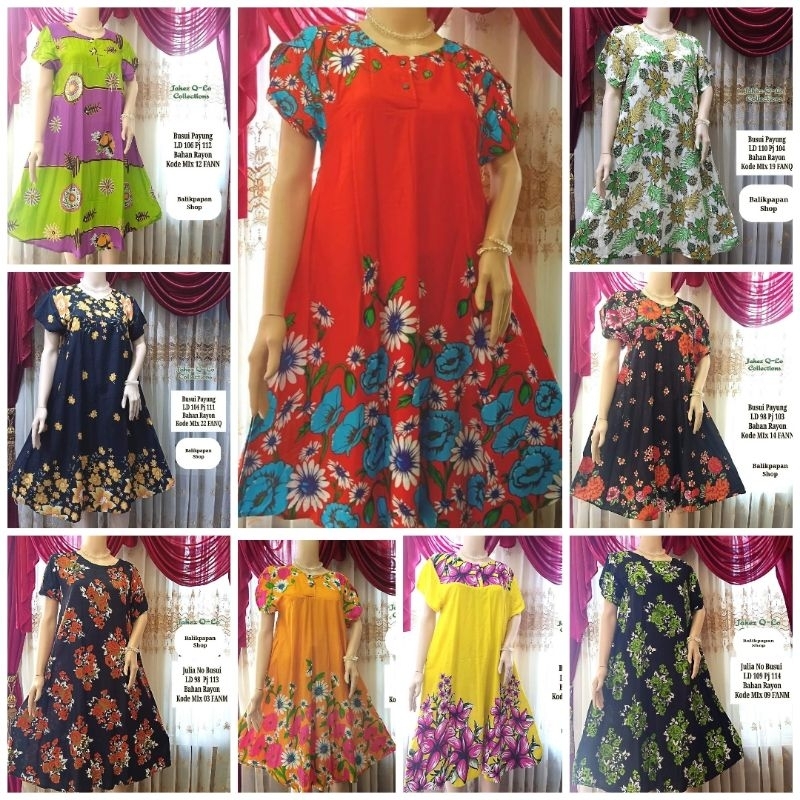 BALIKPAPAN Daster Payung Rayon Bali