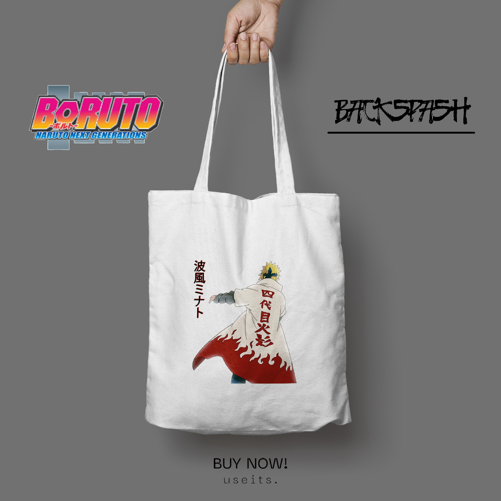 Totebag Anime Boruto Naruto Pria Wanita - BORUTO NARUTO