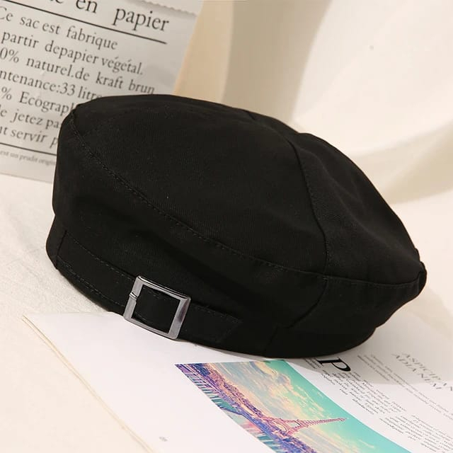 Topi Baret Cewek Dewasa Fashion Korea Beret Wanita Cap Lebar Kasual Selebgram Kekinian Artis f2