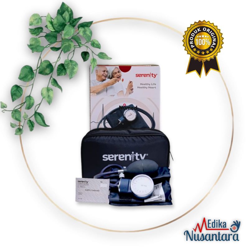 Tensimeter Aneroid Original Serenity SR-110 Tensi Meter Jarum Manual Kompas Serenity SR110