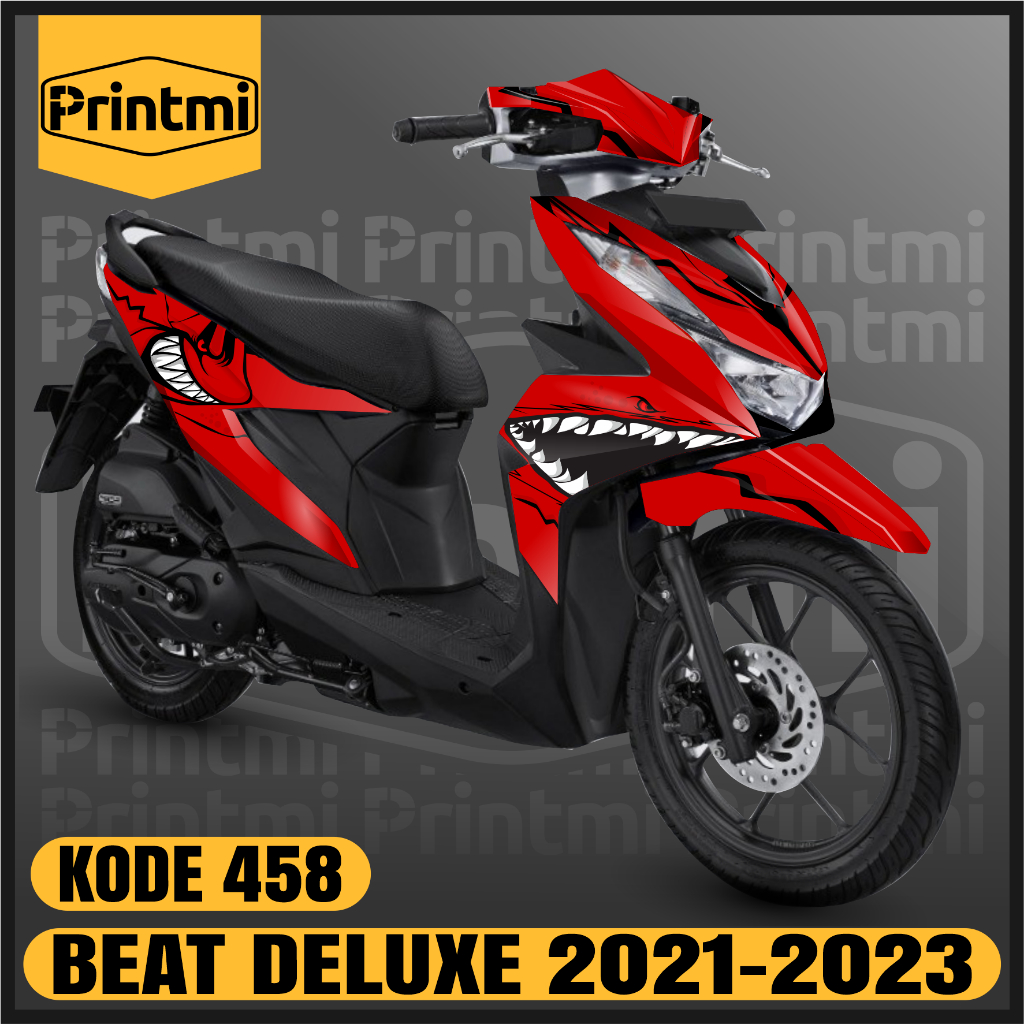 Printmi Decal Stiker Motor Beat Deluxe 2021 2022 2023 New Full Body Variasi Honda Street CBS ISS Sha