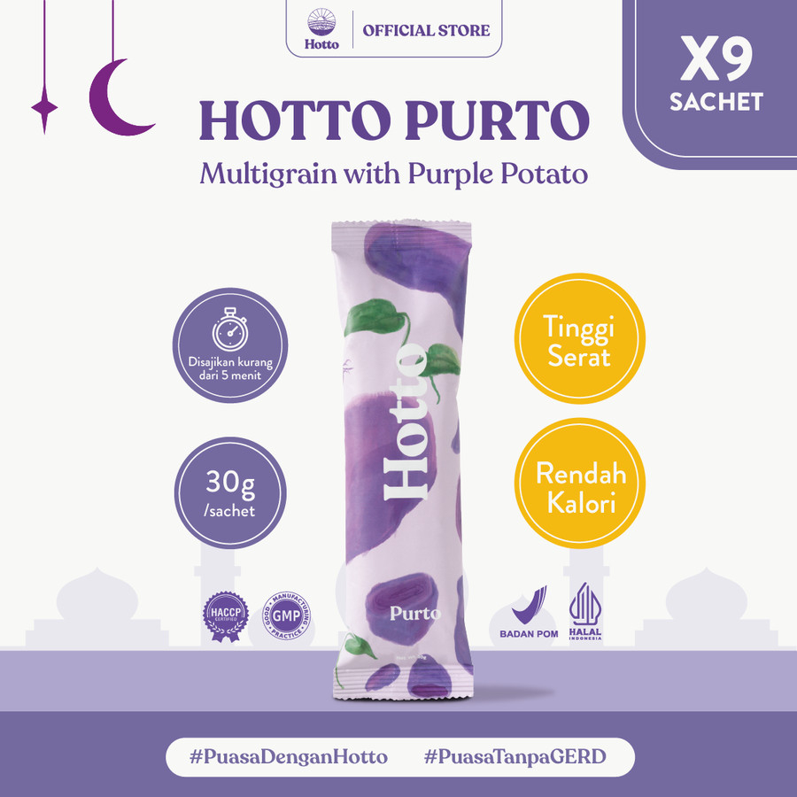 

Hotto Purto Multigrain with Purple Potato 9 Sachet