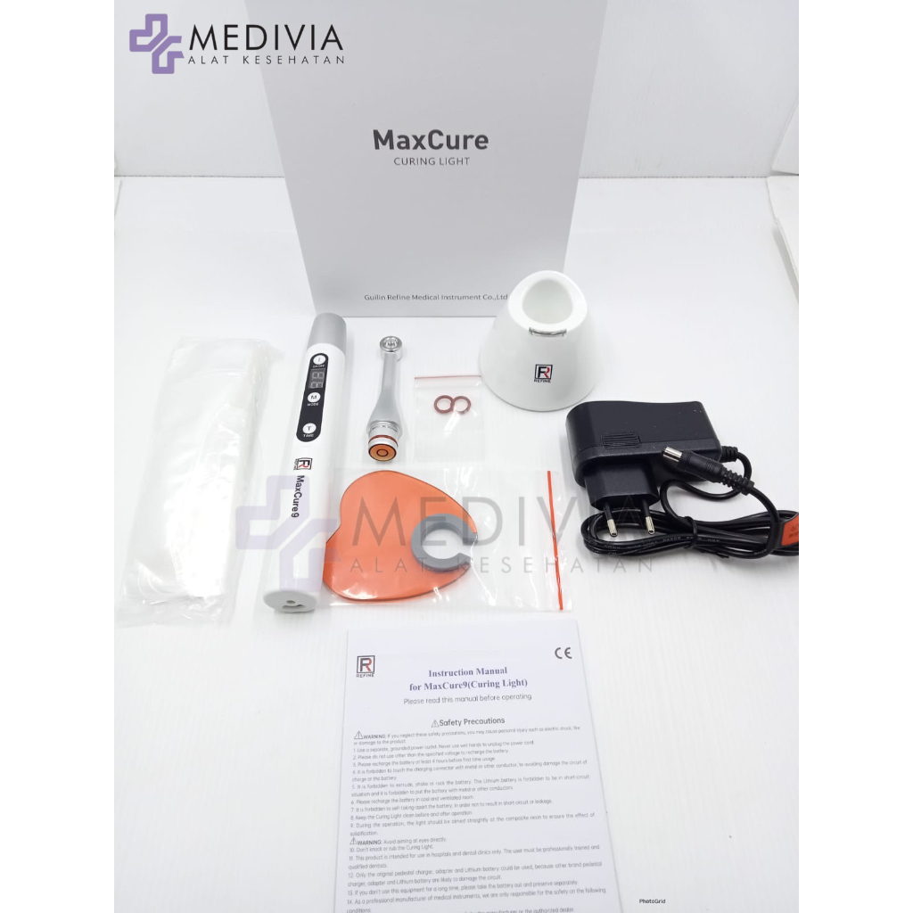 MAXCURE 9 DENTAL LIGHT CURE 1 DETIK/ LASER LED / LIGHTCURE 1 DETIK M3 CURE+