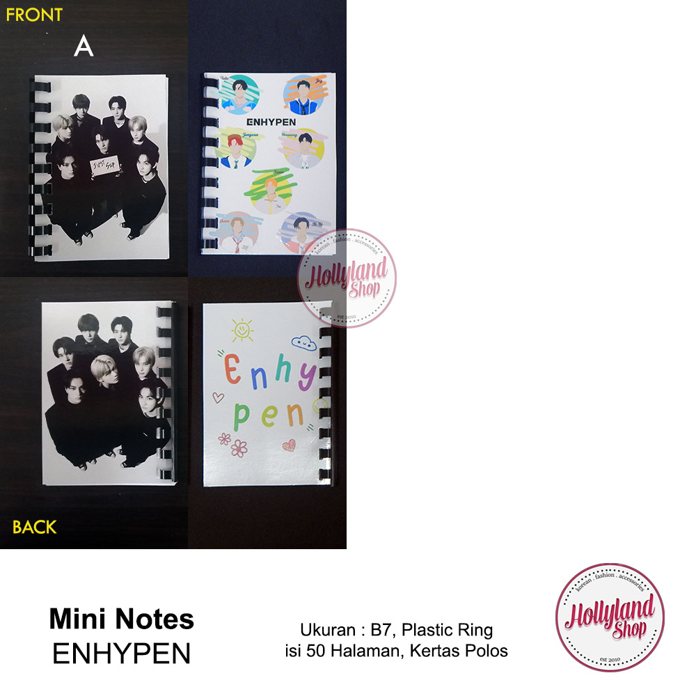 

Notes B7 Buku Tulis Kpop EN- ENHYPEN Unofficial