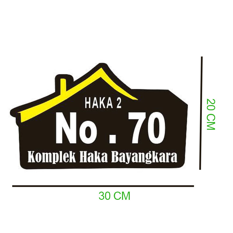 Nomor Rumah Akrilik Perekat