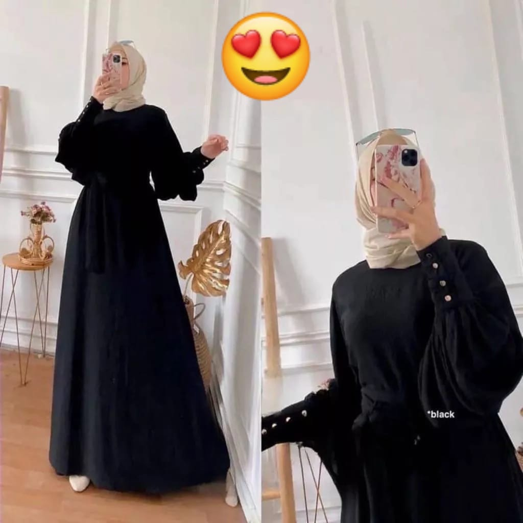 d4 - FASHION GAMIS WANITA GAMIS ORLINA LENGAN BALON BUSUI PREMIUM G331/ GAMIS TERMUAH / GAMIS LEBARA