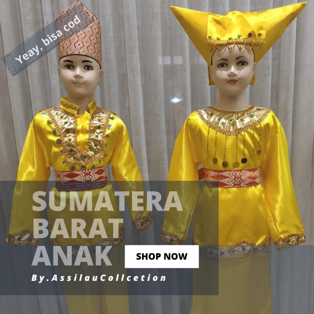 Baju Adat Anak Padang/Sumatera Barat Satuan (Laki/Cewek)