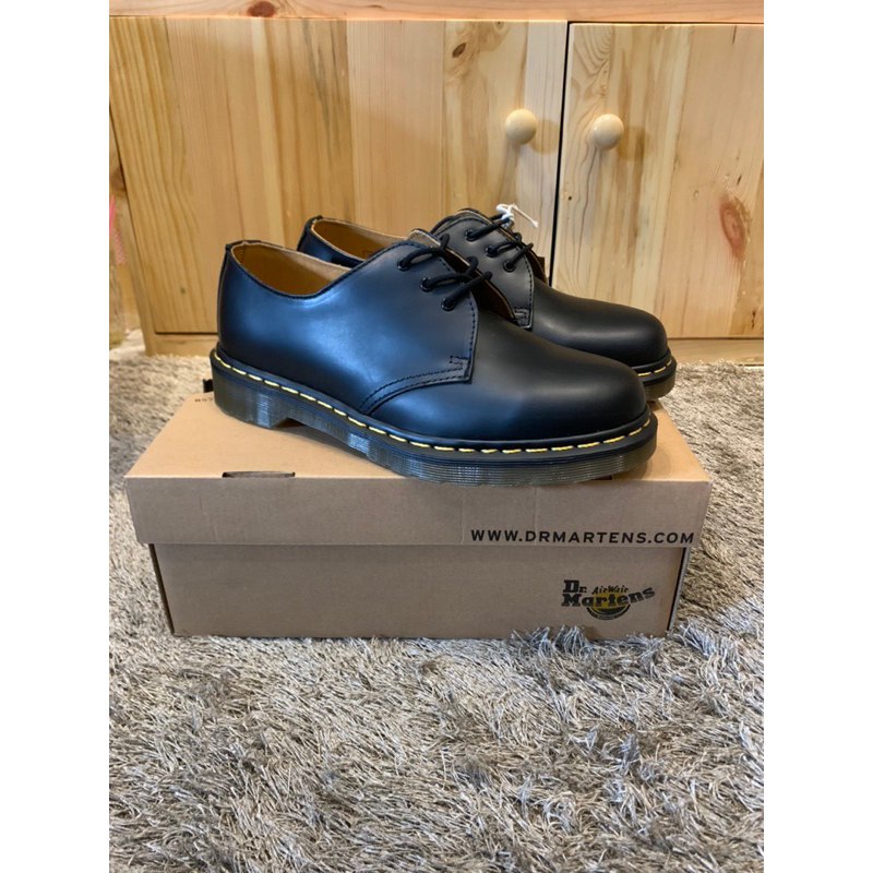 Sepatu Dr. martens 1461 Black Smooth ORIGINAL 100%