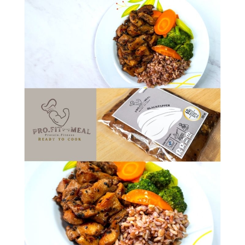 

ProfitMeal Dada Ayam Marinasi Varian Blackpepper - Dada Ayam Diet - Ayam Diet - Makanan Diet - Dada Ayam Fillet - Dada Ayam - Protein Dada Ayam - Protein Murah