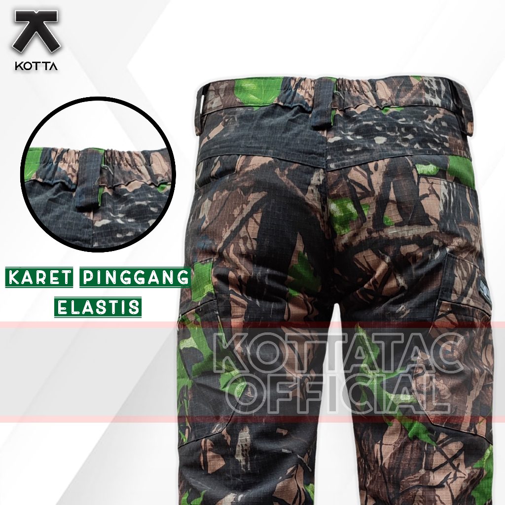 CELANA TACTICAL HUNTING CAMO BERBURU PANJANG TERBARU CELANA PDL CAMO PERBAKIN OAK HIJAU