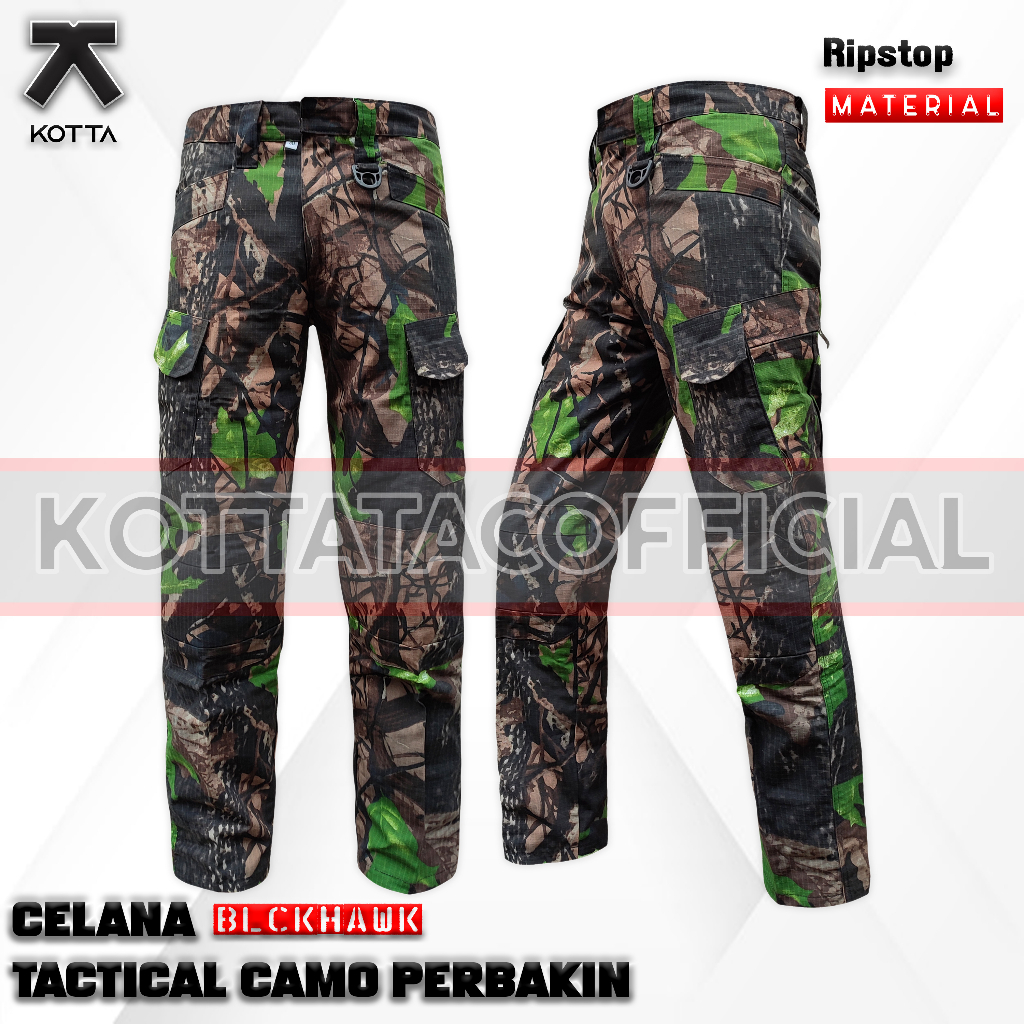 CELANA TACTICAL HUNTING CAMO BERBURU PANJANG TERBARU CELANA PDL CAMO PERBAKIN OAK HIJAU