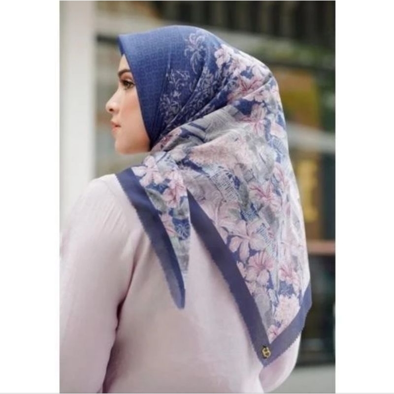 Buttonscarves Malaya Navy
