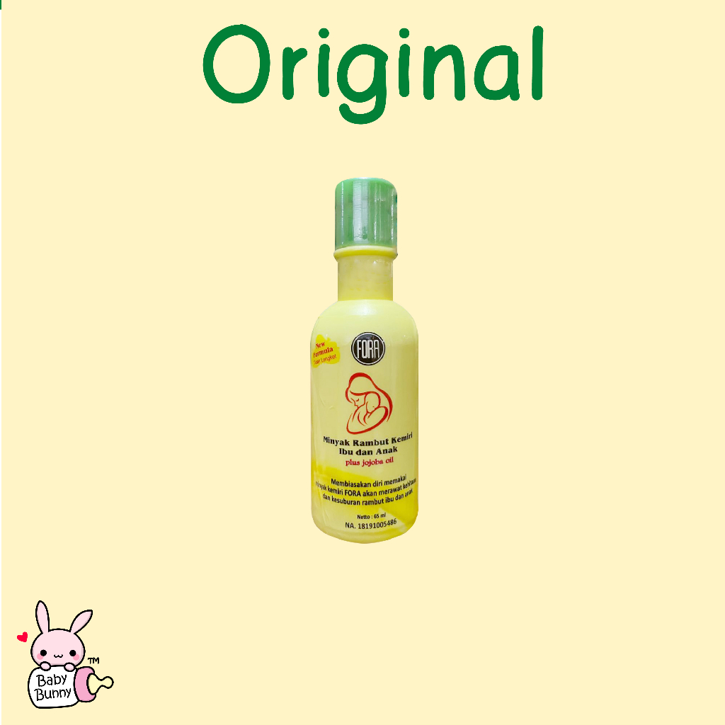 ❤ BELIA ❤ FORA Minyak Kemiri + Jojoba Oil 65mL | minyak rambut ibu dan anak formula baru