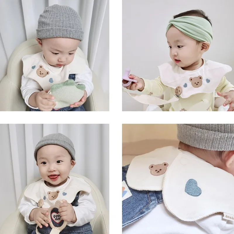 BIANCA - BEAR SERIES Celemek Tadah Air Liur Bayi Bear Bunny