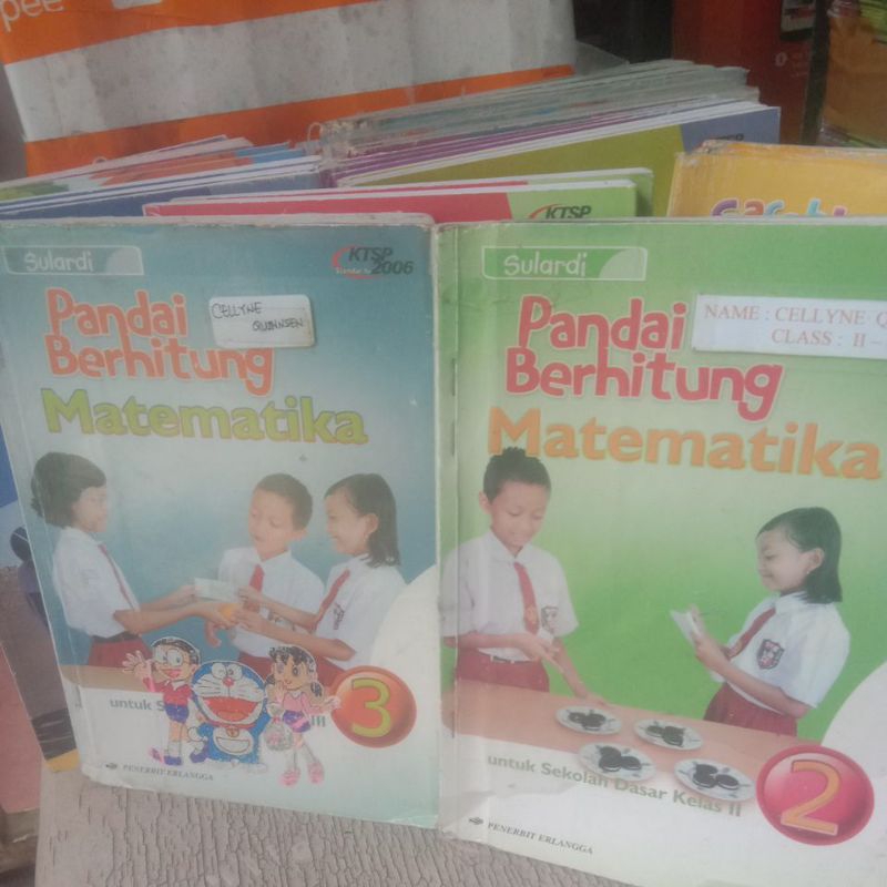 BUKU PANDAI BERHITUNG MATEMATIKA UNTUK SD KELAS 2 & 3 KURIKULUM KTSP 2006 PENERBIT ERLANGGA