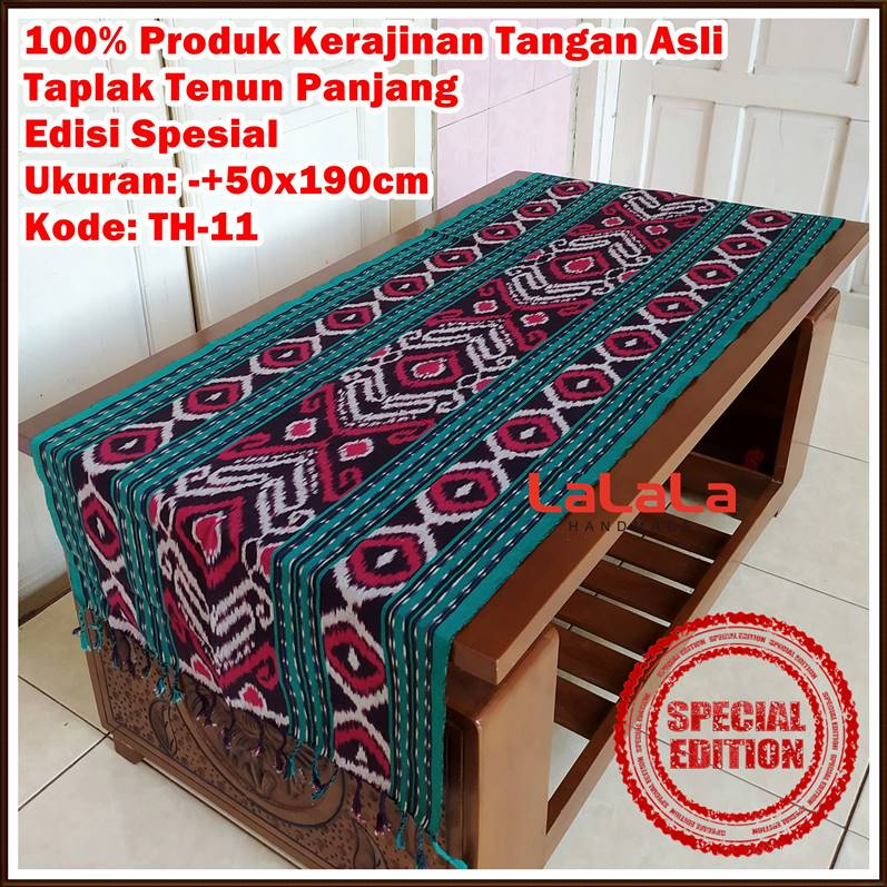 Taplak Meja Panjang Tenun Ikat Etnik Terbaru Table Cover Meja Makan Ruang Tamu Cafe Hotel