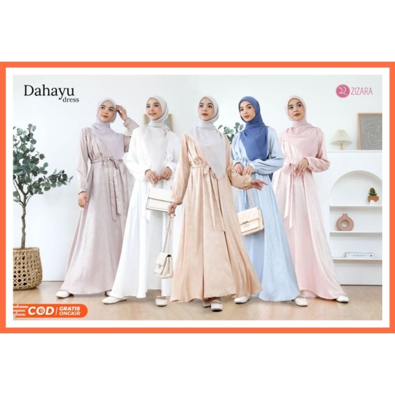 Dahayu Dress by Zizara Gamis Silk Armany Gamis Busui Friendly Gamis Lebaran