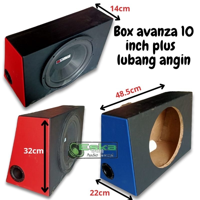 Box subwoofer 10 dan 12inch plus lubang angin bahan tebal