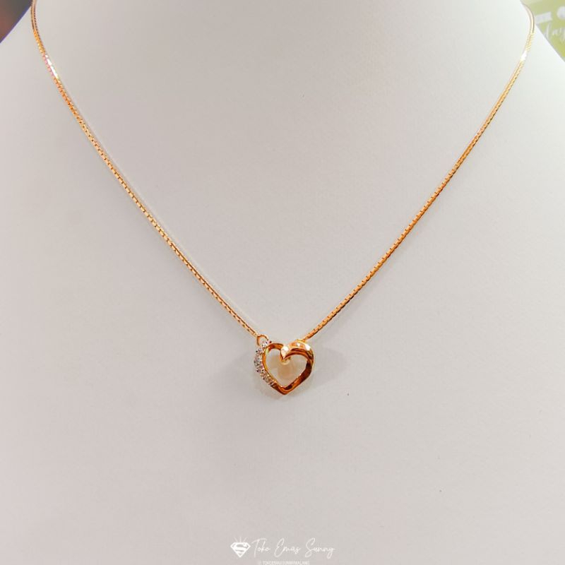 KATALOG Kalung love kadar emas 420%/9k