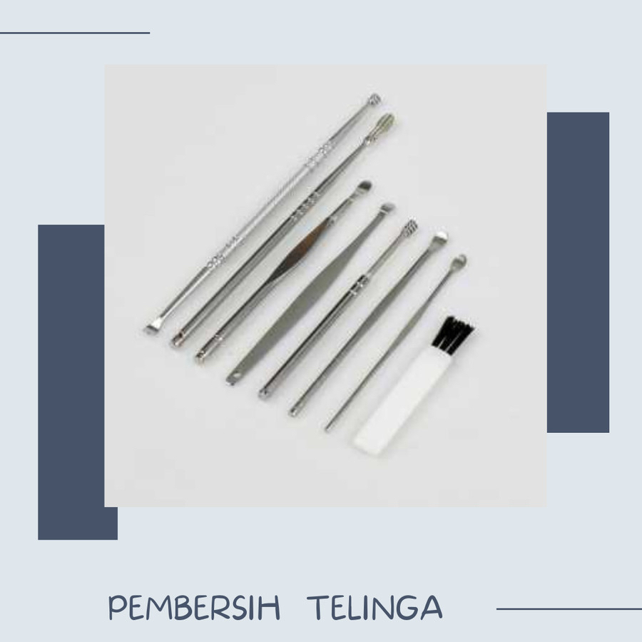 Pembersih Telinga Korek Kuping Ear Wax Picker 7 PCS Biutte