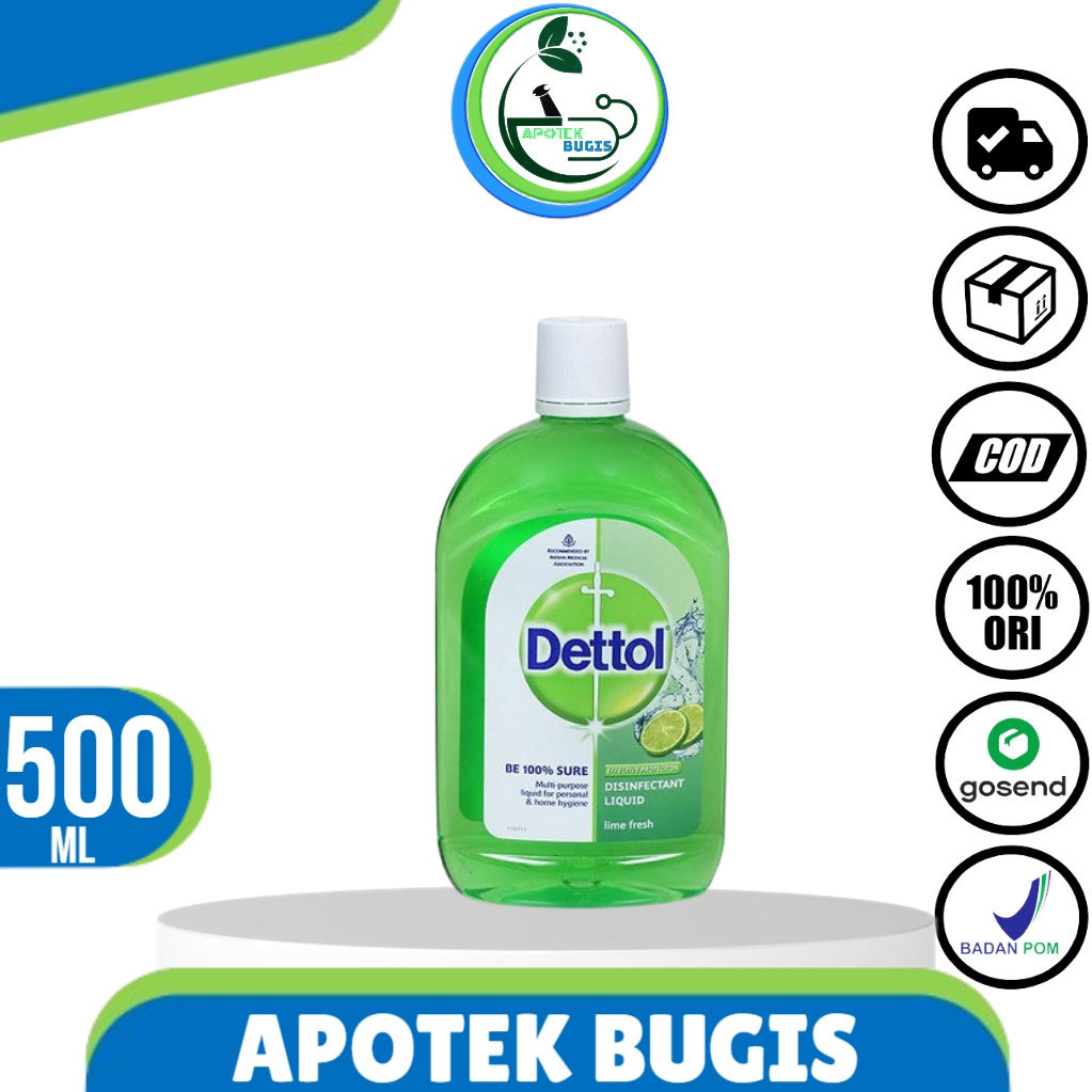 Dettol Hygiene Liquid Lime Fresh 500ml - Antiseptik Cair