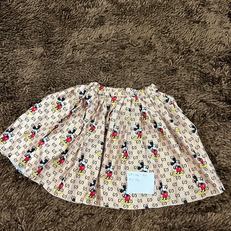 (preloved) rok anak gucci mickey mouse