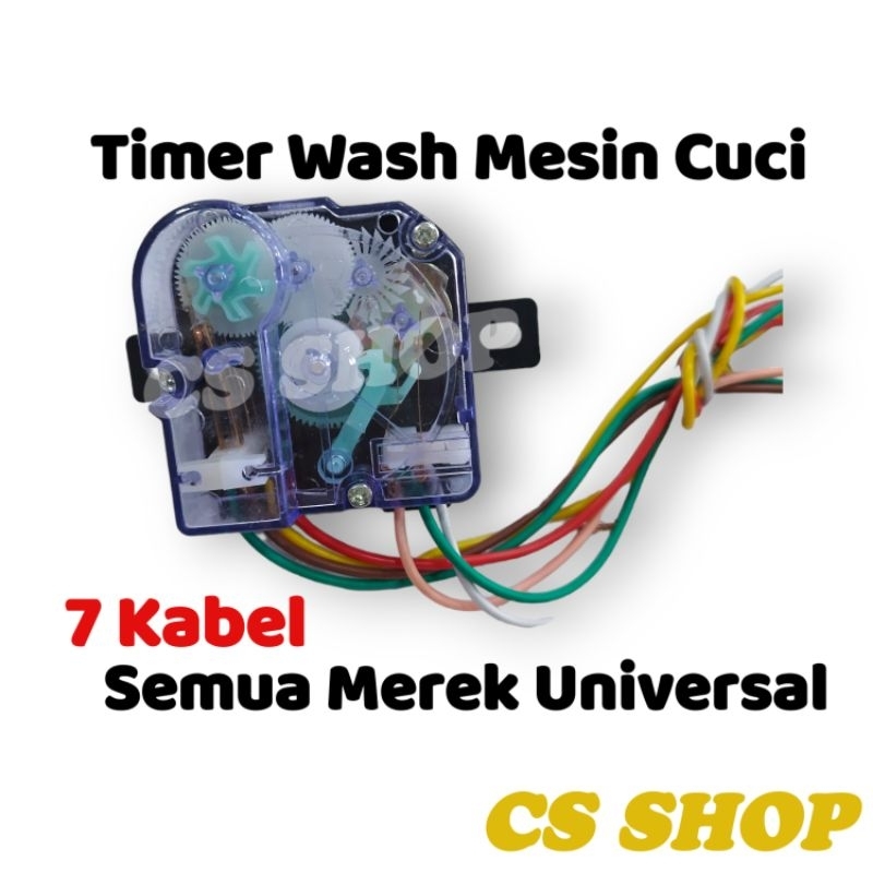 TIMER WASH MESIN CUCI 7 KABEL UNIVERSAL/TIMER WASH PENCUCI MESIN CUCI SEMUA MEREK 7 KABEL