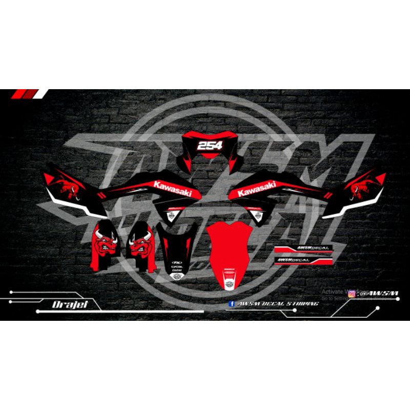 Decal KLX BF maxdecal doff