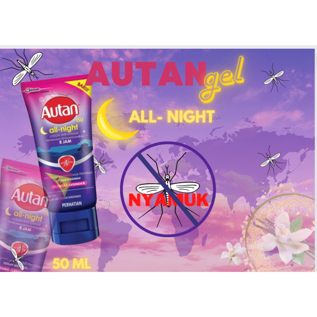 Autan lotion tube 50 ML all night