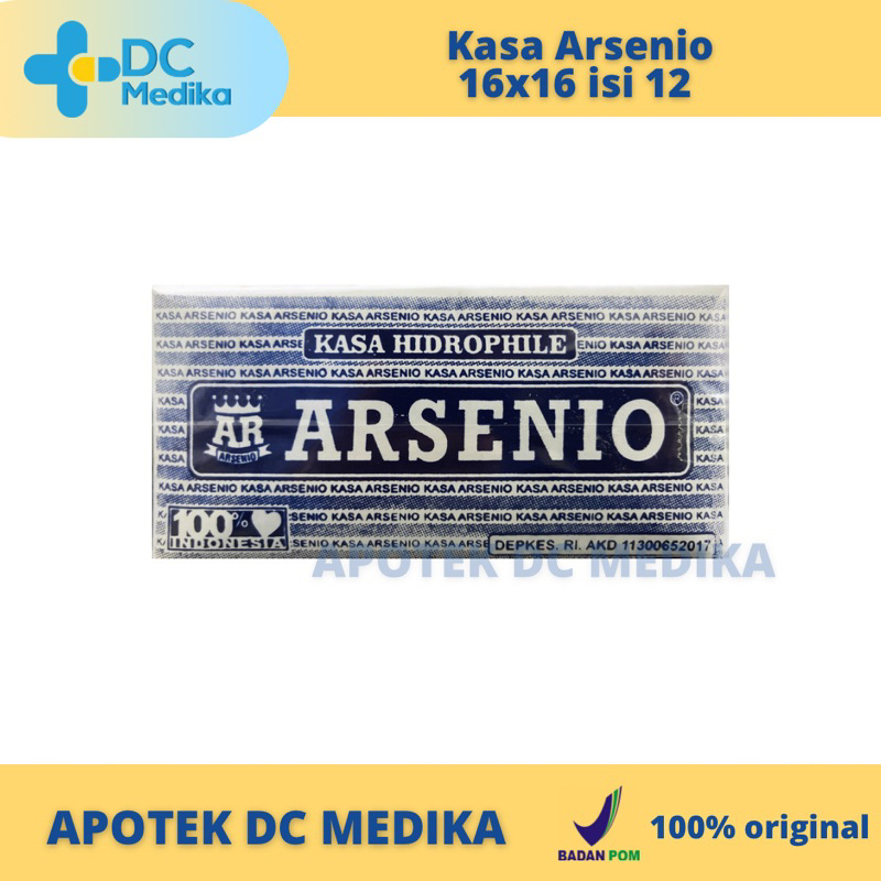 Kasa Steril / 10 Lembar / 12 Lembar / 16x16 cm/ Prima Husada / Arsenio / Medline / Hidrofil / Kassa / Luka / Pembalut / Kotak / Hydrophile / Verband / Perban / Tali Pusar