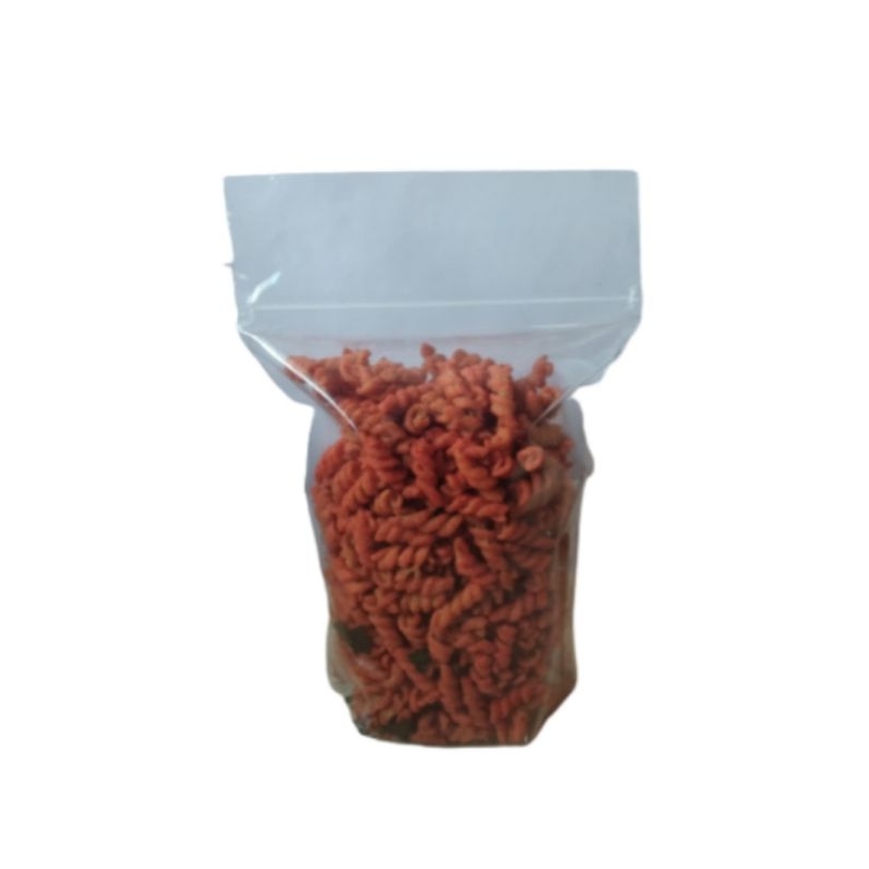 

Makaroni Spiral Camilan Balado Daun Jeruk 250 Gram