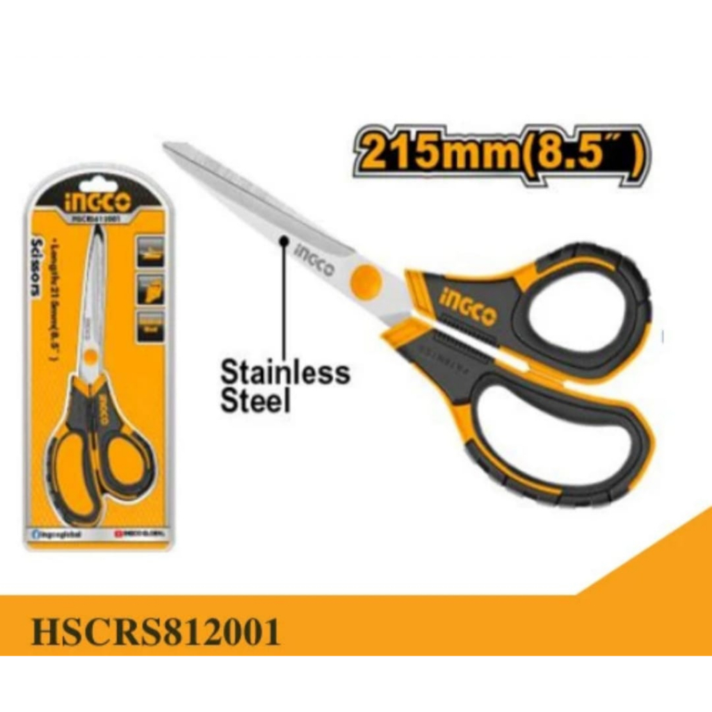 

dds480 Gunting Stainless Steel Serbaguna (8.5") Scissors INGCO HSCRS812001