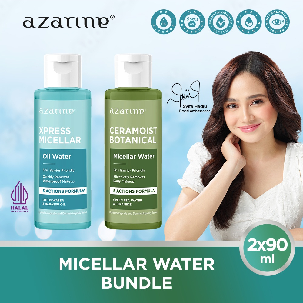 Ready Stock | AZARINE Micellar Water 90ml | Micellar Oil Water 90ml